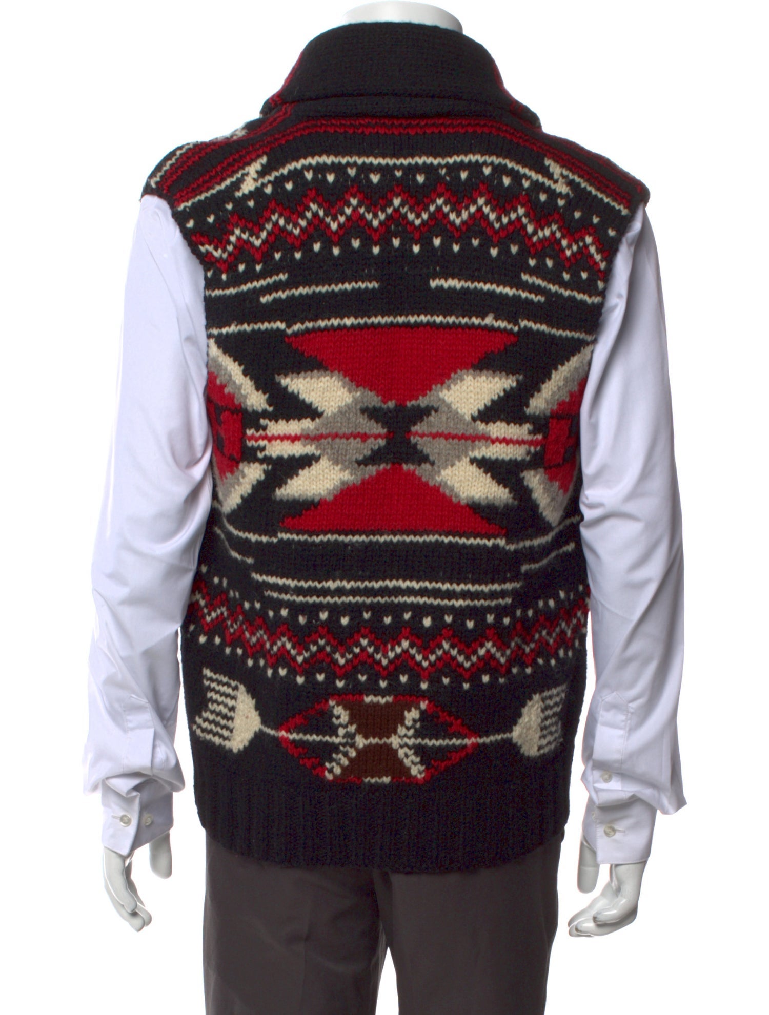 Polo Ralph Lauren Wool Patterned Sweater Vest